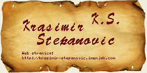Krasimir Stepanović vizit kartica